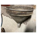 Funnel with strainer in it
