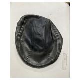 Wilson Leather Irish flat cap hat sz s/m