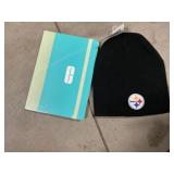 Steelers beanie and note book