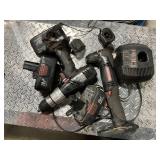 Craftsman drill and angle drill with battery and