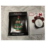 Dog tree and Dog paw Christmas ornament