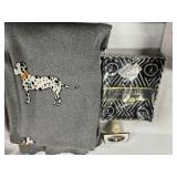 Dalmatian Night light scarf and blanket