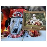 Dalmatian towel and wall hanger