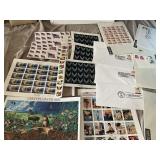 Stamps and envelopes