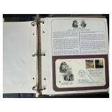 First Day Covers stamps in binder