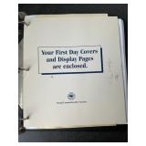 First Day of Covers Stamps in binder