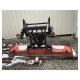 Front mount snow plow