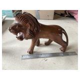 Wooden lion