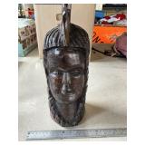 Wooden tribal warrior