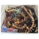 Wooden beads and costume jewelry