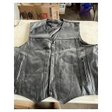 Ard champs genuine leather vest sz 6XL
