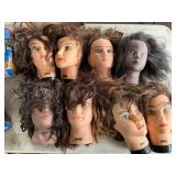 (8) mannequin heads