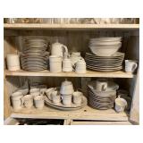 Large set of classic gold dish ware a few piece