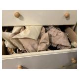 Table runners and candle holder drawer clean out