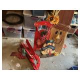 Misc. decorative pieces one sled is in need of