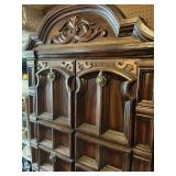 Wooden cabinet in garage