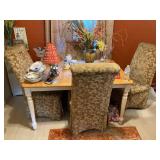 Dining room table w/4 push chairs  bring help to