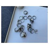 Lot of rings some marked 925 some are not
