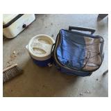 Soft cooler and a jug