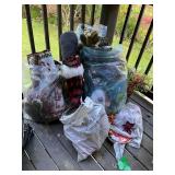 Lot of Christmas decorations