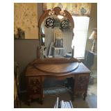 Matching vanity and dresser