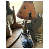Lamp and an accent piece