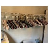 Very large lot of hangers and rods