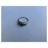Ring marked 10k missing stone