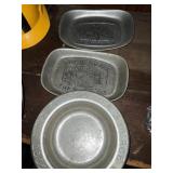 Pewter or aluminum decor plates ï¿½Give us this day