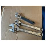 3 crescent wrenches, or crescent type
