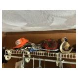 Ball cap shelf clean off, (BRING BOXES OR BAGS)