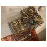 Flatware gold colored