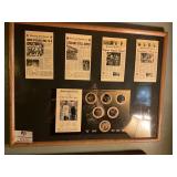 Steelers post-gazette in picture frame