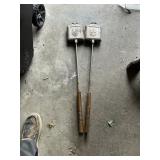 2 campfire toasting irons