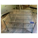 2 metal shelves light duty
