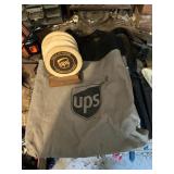 UPS bag and set of coasters