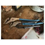 2 larger pair of Channellock type pliers