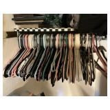 Lot of hangers in closet