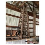 Wooden oil Derrick model