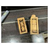 2 small wood carvings