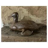 2 wooden ducks