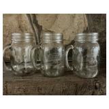 3 Victory Lodge pint mugs, Masonic