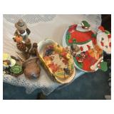 Thanksgiving and Christmas decorations for table