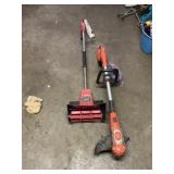 B&D weedwacker (battery powered) w/ charger and
