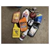 Car liquids lot, some partials some full, bout