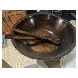 Large wooden bowl