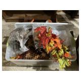 Tote of fall decorations