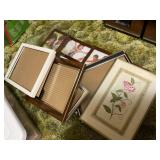 Picture frames and step