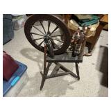 Antique spinning wheel