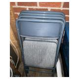(4) Cosco card table chairs w/padded seats